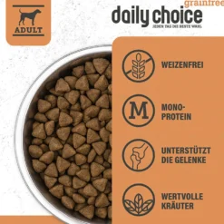 daily choice Grainfree Ente mit Kartoffeln und Erbsen Trockenfutter 15 kg