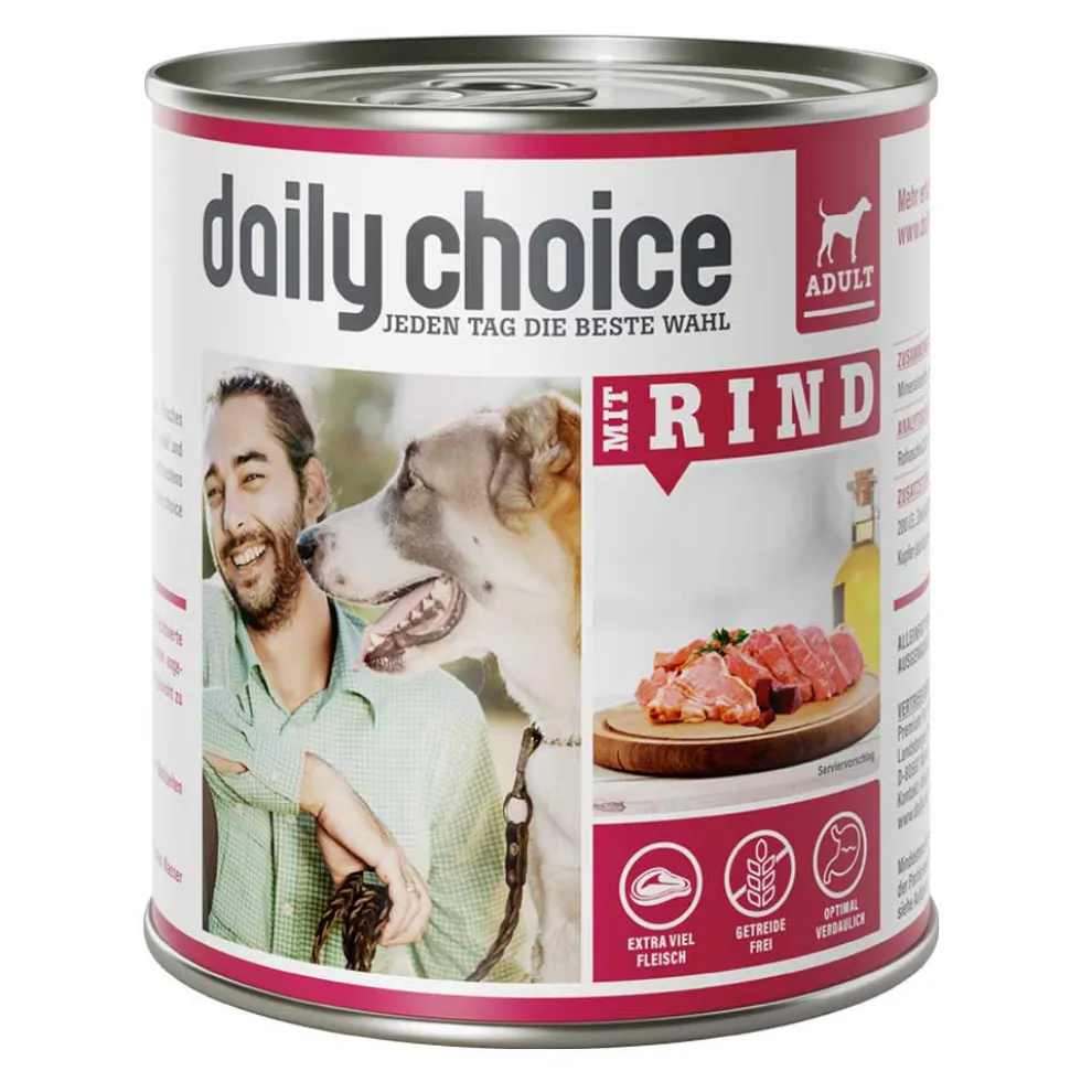 daily choice mit Rind Nassfutter 6 x 800 g
