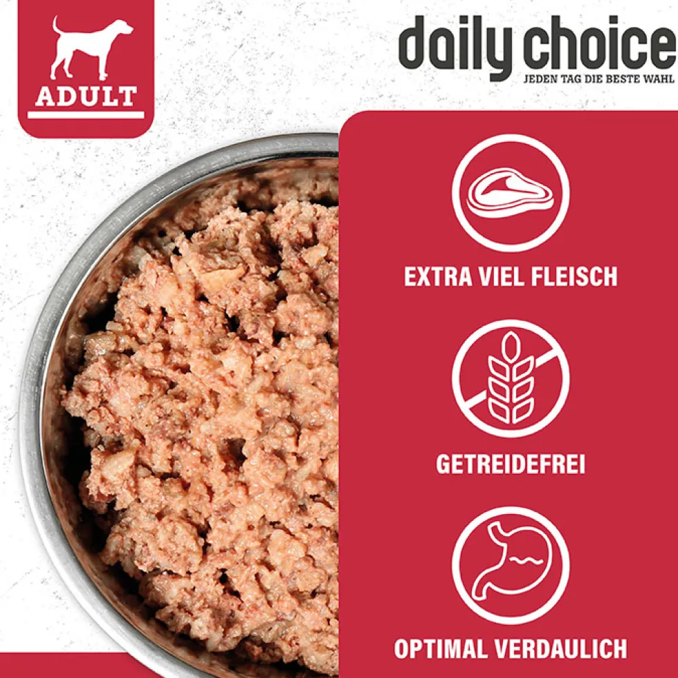 daily choice mit Rind Nassfutter 6 x 800 g