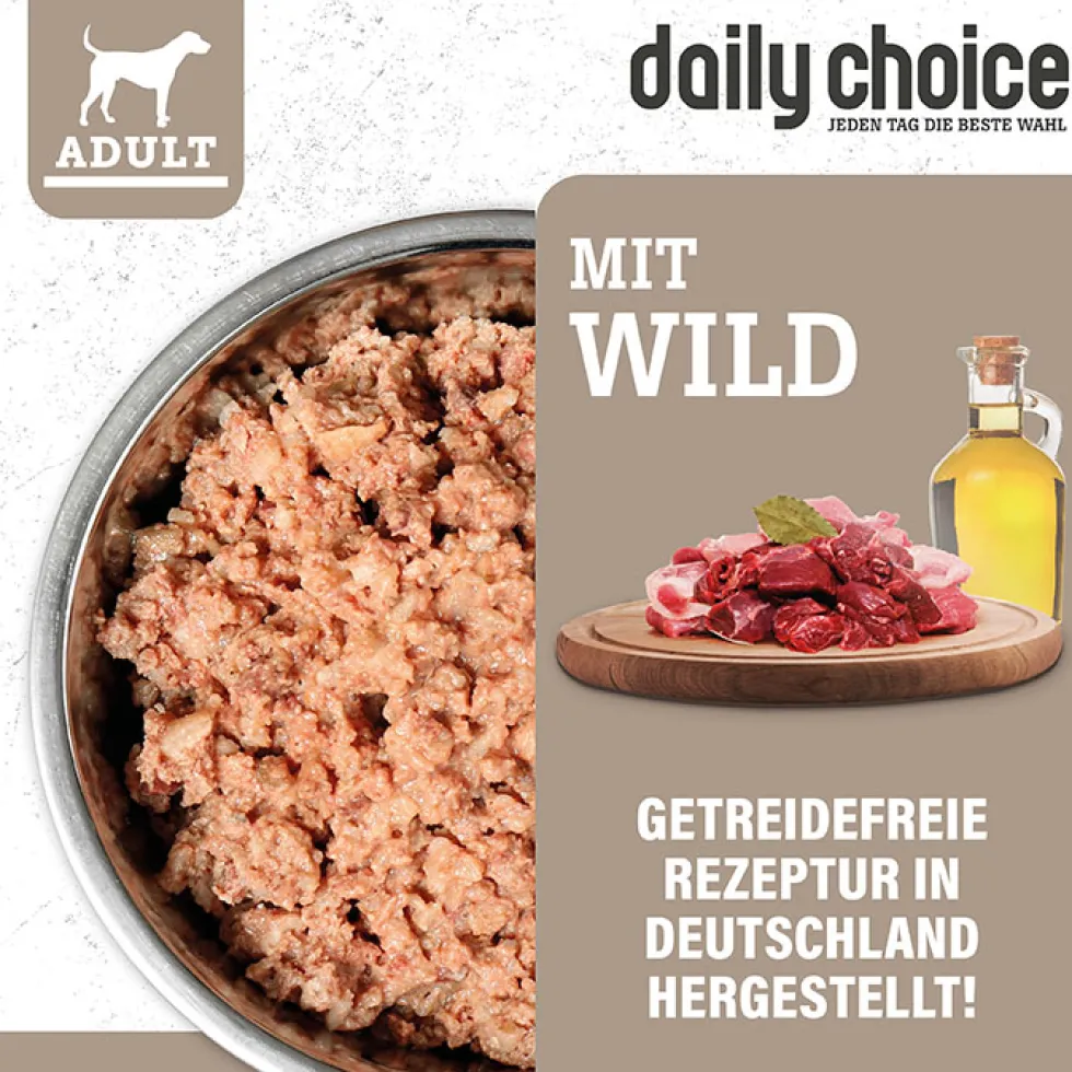 daily choice mit Wild Nassfutter 6 x 800 g