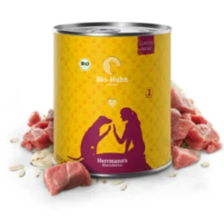 Herrmann's Classic Bio-Huhn mit Reis Nassfutter 6 x 800 g