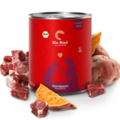 Herrmann's Classic Bio-Rind mit Süßkartoffeln Nassfutter 6 x 800 g