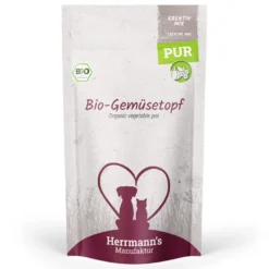 Herrmann's Kreativ-Mix Bio Gemüsetopf Ergänzung Nassfutter 70 x 150 g