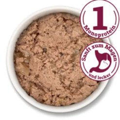 Herrmann's Kreativ-Mix Bio Pute Reinfleisch Ergänzung Nassfutter 6 x 400 g