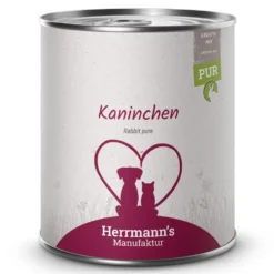 Herrmann's Kreativ-Mix Kaninchen Reinfleisch Ergänzung Nassfutter 6 x 800 g