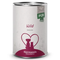 Herrmann's Kreativ-Mix Wild Reinfleisch Ergänzung Nassfutter 30 x 400 g