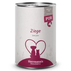 Herrmann's Kreativ-Mix Ziege Reinfleisch Ergänzung Nassfutter 6 x 400 g