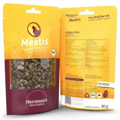 Herrmann's Meatis Bio-Huhn mit Hirse Snack 80 g