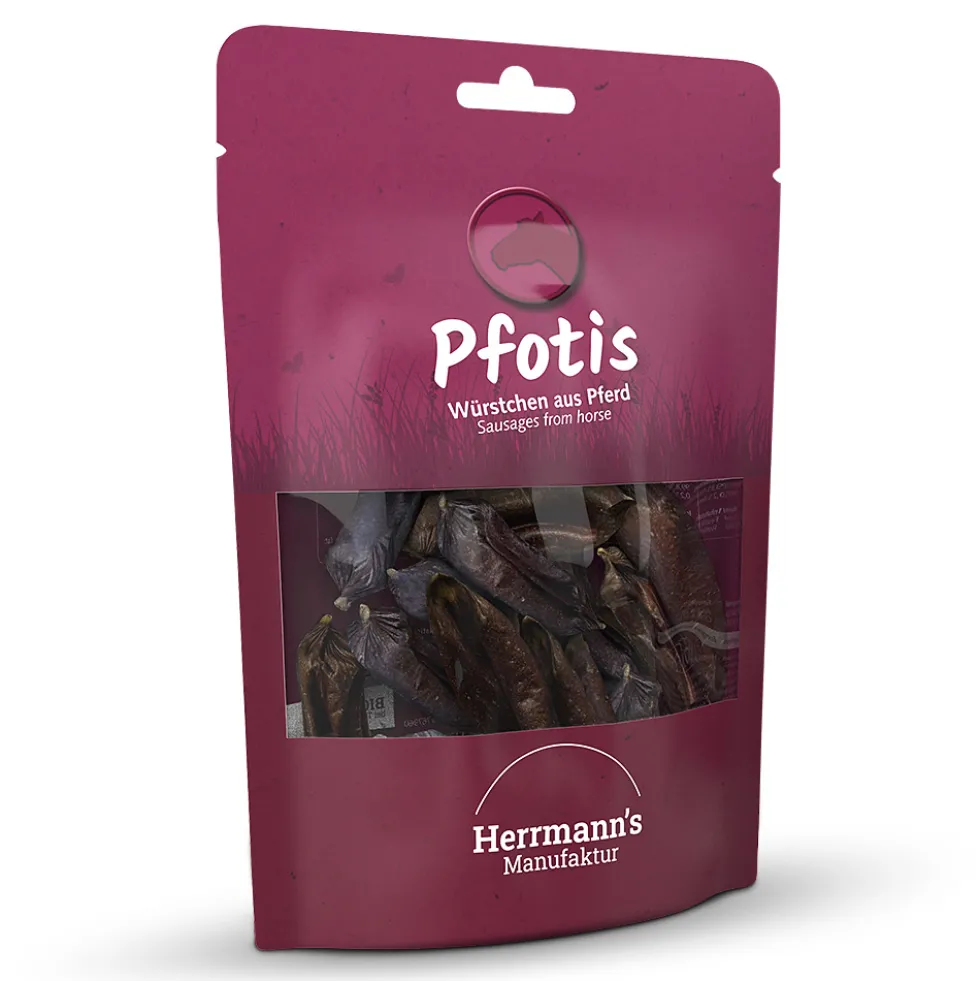 Herrmann's Pfotis Pferdewürstchen Snack 80 g