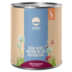 Herrmann's Selection Adult Lachs mit Aprikose Nassfutter 6 x 800 g