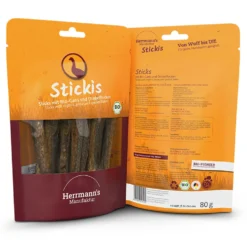 Herrmann's Stickis Bio Gans mit Dinkelflocken Snack 80 g
