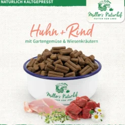 Müller’s Naturhof Getreidefrei Huhn und Rind Trockenfutter 15 kg