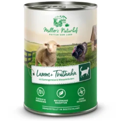 Müller’s Naturhof Traditionell Lamm und Truthahn Nassfutter 6 x 400 g