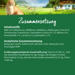 Müller’s Naturhof Traditionell Wild und Pute Nassfutter 6 x 400 g