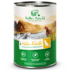 Müller’s Naturhof Traditionell Huhn & Forelle Nassfutter 30 x 400 g