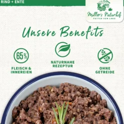 Müller’s Naturhof Traditionell Rind und Ente Nassfutter 6 x 800 g