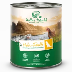 Müller’s Naturhof Traditionell Huhn und Forelle Nassfutter 6 x 800 g