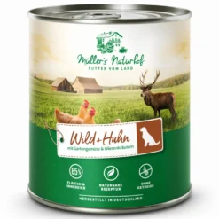 Müller’s Naturhof Traditionell Wild und Huhn Nassfutter 6 x 800 g