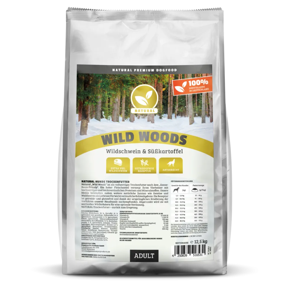 Natural Wild Woods Trockenfutter 12,5 kg