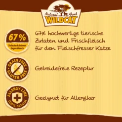 Wildcat Adult Andhra Fisch & Süßkartoffel Trockenfutter 12 x 500 g