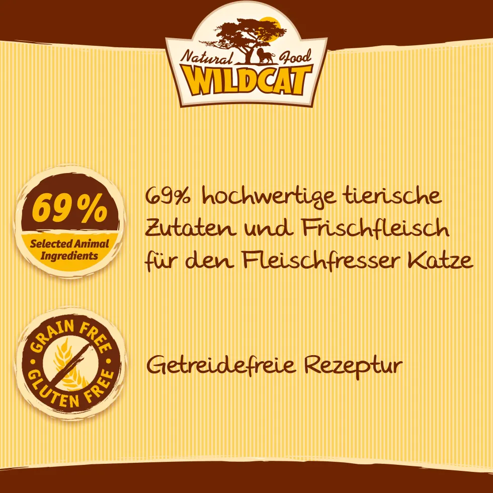 Wildcat Adult Etosha Huhn & Kartoffel Trockenfutter 12 x 500 g