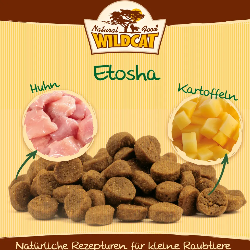 Wildcat Adult Etosha Huhn & Kartoffel Trockenfutter 12 x 500 g