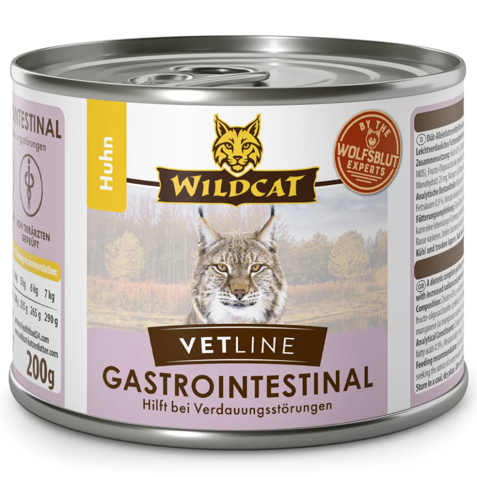 Wildcat VetLine Gastrointestinal Huhn Nassfutter 6 x 200 g
