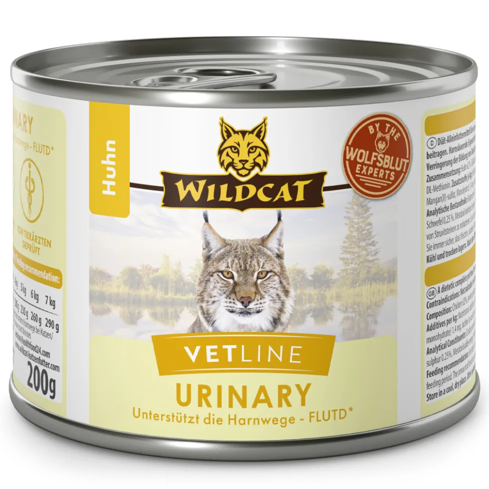 Wildcat VetLine Urinary Huhn Nassfutter 6 x 200 g
