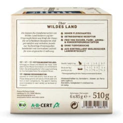 Wildes Land BIO Adult Pouch Probierbox Nassfutter 6 x 85 g