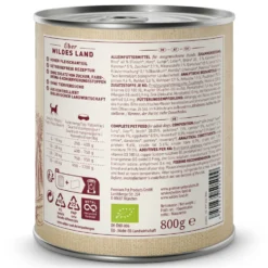 Wildes Land BIO Adult Rind mit Kartoffel & Karotte Nassfutter 6 x 800 g