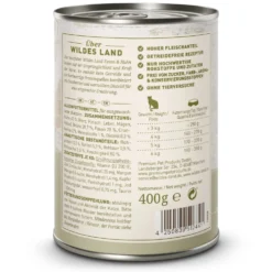 Wildes Land Classic Adult Fasan und Huhn Nassfutter 30 x 400 g