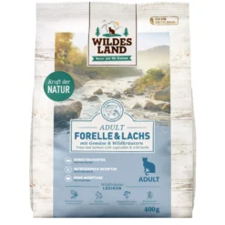 Wildes Land Classic Adult Forelle & Lachs Trockenfutter 400 g