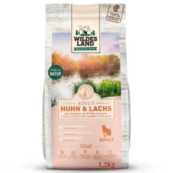Wildes Land Classic Adult Huhn und Lachs Trockenfutter 4 x 1,2 kg