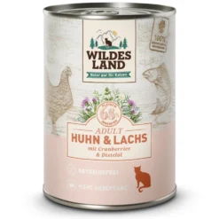 Wildes Land Classic Adult Huhn & Lachs Nassfutter 30 x 400 g