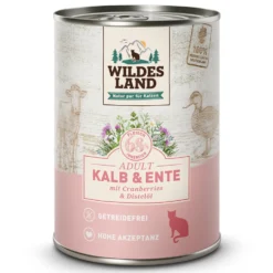 Wildes Land Classic Adult Kalb und Ente Nassfutter 6 x 400 g