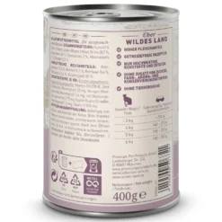 Wildes Land Classic Adult Kaninchen und Huhn mit Distelöl Nassfutter 6 x 400 g
