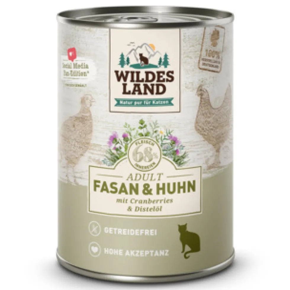 Wildes Land Classic Adult Nassfutter Mixpaket Nassfutter 6 x 400 g