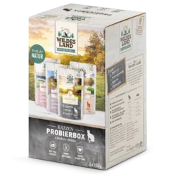 Wildes Land Classic Adult Pouch Probierbox Nassfutter 4 x 100 g