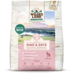 Wildes Land Classic Adult Rind und Ente Trockenfutter 400 g