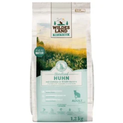 Wildes Land Classic Adult Sterilised Huhn Trockenfutter 4 x 1,2 kg