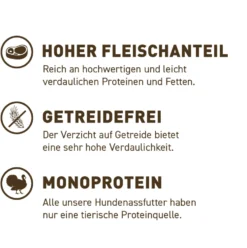 Wildes Land Classic Adult Truthahn mit Süßkartoffel Nassfutter 6 x 800 g