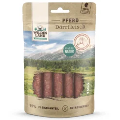 Wildes Land Dörrfleisch Pferd Snack 7 Stück
