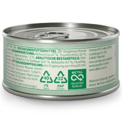 Wildes Land Filet Huhn & Thunfisch mit Spinat Nassfutter 12 x 80 g