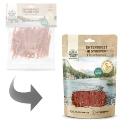 Wildes Land Fleischsnacks Entenbrust in Streifen Snack 200 g