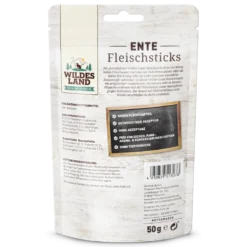 Wildes Land Fleischsticks Ente Snack 9 x 50 g