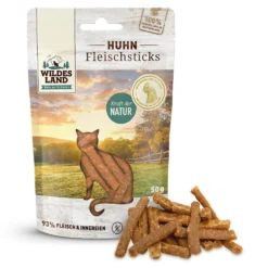 Wildes Land Fleischsticks Huhn Snack 9 x 50 g