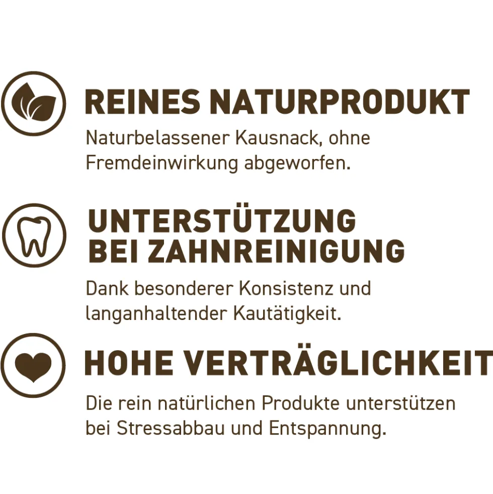 Wildes Land Geweihsnack Hirschgeweih Schaufel Snack L