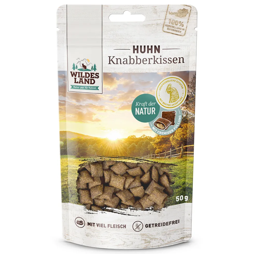 Wildes Land Knabberkissen Huhn Snack 50 g