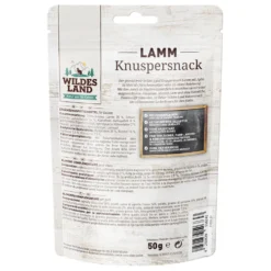 Wildes Land Knuspersnack Lamm mit Apfel Snack 50 g