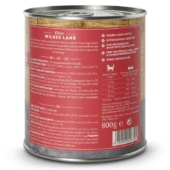 Wildes Land PUR Adult Kalb mit Distelöl Nassfutter 6 x 800 g